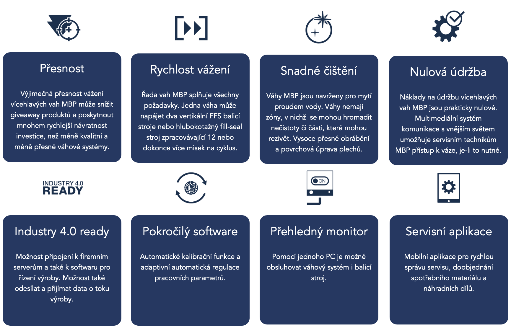 Výhody MBP
